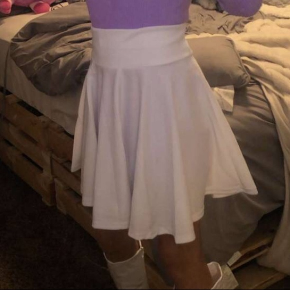 White skirt